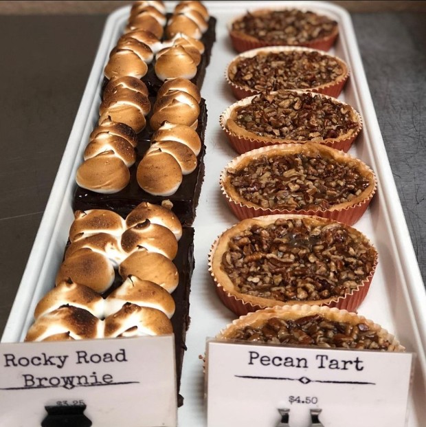 Rocky Road Brownie & Pecan Tart